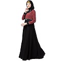 Designer polka dotted Umbrella abaya Designer polka dotted Umbrella abaya